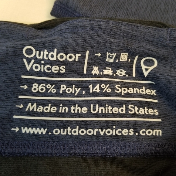 {S} Outdoor Voice Two Tone Warm Up Crop Leggings - Picture 11 of 11